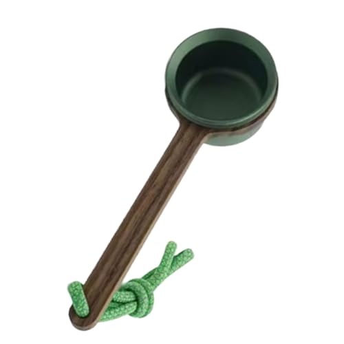 Gissroys Kaffee Boden Messlöffel Mit Holzgriff Werkzeug Metall Texturhersteller Accessoires Backen von Gissroys