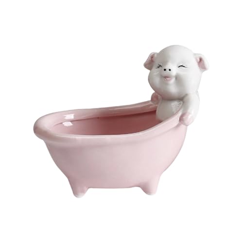 Gissroys Keramik Fleischig Pflanzenbehälter Bär Pflanzer Blumenpot Ornament Für Kaktusbehälter Home Balkon Dekore Süßer Tiertopf von Gissroys