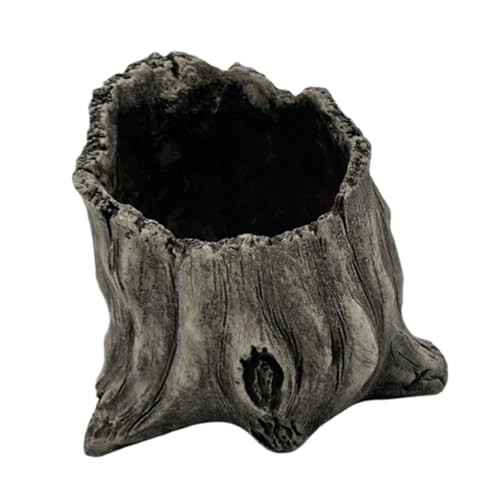Gissroys Künstliche Baumstümpfe Vase Dekorative Pflanzer Töpfe Bellen Blumentöpfe Holz Eimer Für Pflanzenholz Rostik von Gissroys
