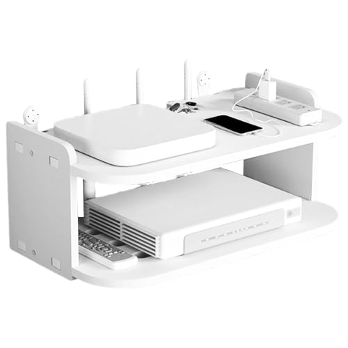 Gissroys Multi Funktionales Wandregal Für Schlafzimmer Organisation Einfache Installation Engineered Router Organizer Holz Display Klammer Schlafzimmer Organizer Platzoptimierung von Gissroys