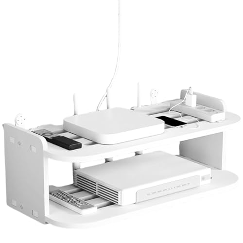 Gissroys Multi Funktionales Wandregal Für Schlafzimmer Organisation Einfache Installation Engineered Router Organizer Holz Display Klammer Schlafzimmer Organizer Platzoptimierung von Gissroys