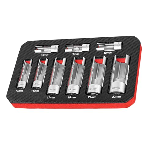 Gissroys Oxygens Sensoren Schraubenschlüsseleinsatz Für Automobile O2 Sockelentfernung Installieren Sie Offset Vakuumsensoren Steckdosen Gewinde Verfolgungsjagd Auto Reparaturwerkzeug von Gissroys