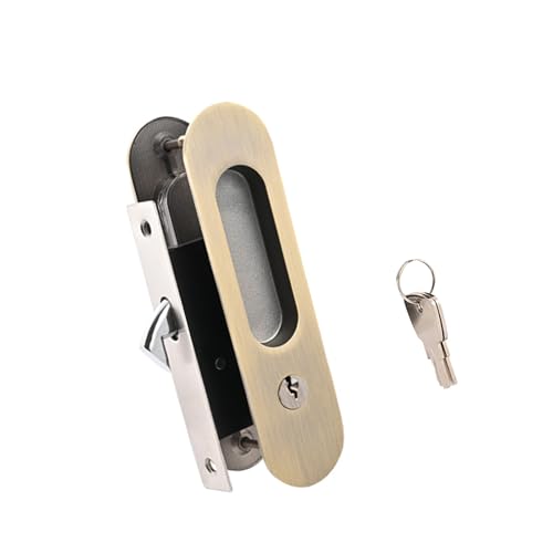 Gissroys Schwere Typ Versteckte Türschloss Zink Legierungen Hardware Dicke Griffe Für Schränke Und Kleiderschränke Industriestile Gleiten Holz von Gissroys