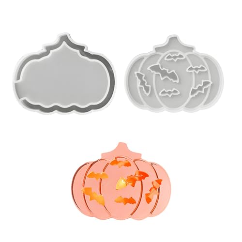 Halloween-Silikonform für ausgehöhlte Kürbis-LEDs, leuchtendes Basteln, detaillierte Textur, einfaches Herauslösen für Dekorationen, Mottopartys, Silikon-Dekorationsform Halloween-Silikonform für ausgehöhlte Kürbis-LEDs, leuchtendes Basteln, detaillierte Textur, einfaches Herauslösen für Dekorationen, Mottopartys, Silikon-Dekorationsform von Gissroys