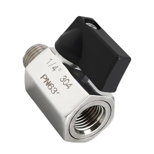 Industrielle Korrosionsbeständige 304 Edelstahl 1/4 "Miniaturkugel Mit Doppelgewinde Für Den Industriellen Gebrauch Kompakte Kugelventile von Gissroys