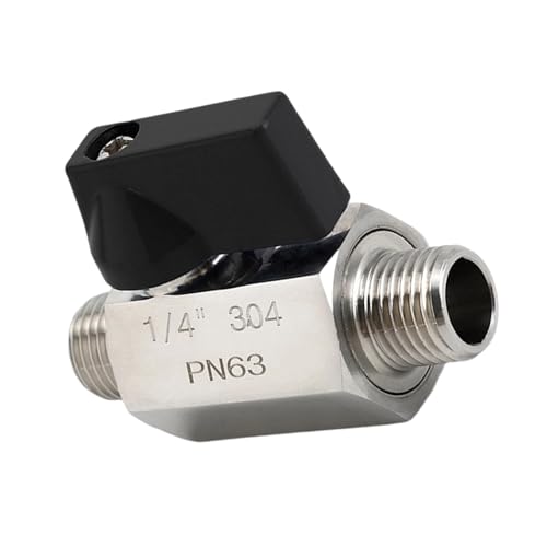 Industrielle Korrosionsbeständige 304 Edelstahl 1/4 "Miniaturkugel Mit Doppelgewinde Für Den Industriellen Gebrauch Kompakte Kugelventile von Gissroys