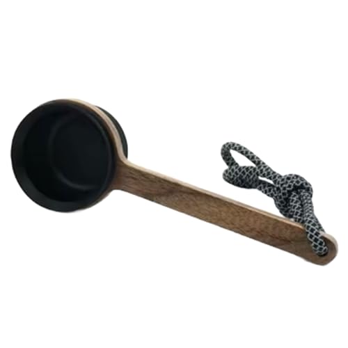 Kaffee Boden Messlöffel Mit Holzgriff Werkzeug Metall Texturhersteller Accessoires Backen von Gissroys