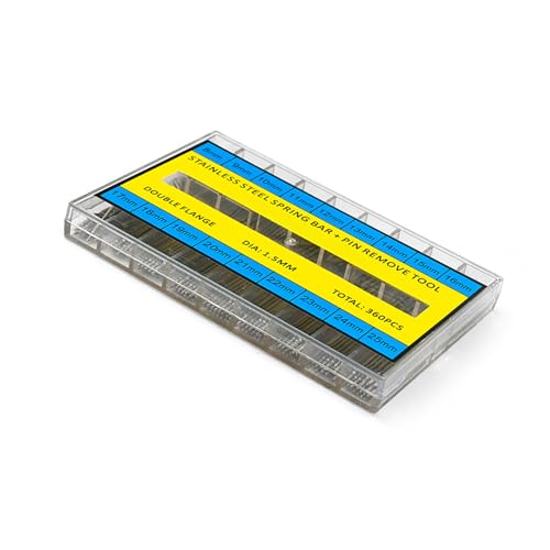 Komplettes 361-teiliges Uhren-Reparatur-Set mit 8–25 mm Band-Verbindungsstiften und Werkzeug zum Entfernen von Uhrengliedern, Werkzeug zum Anpassen von Uhrmachern Komplettes 361-teiliges Uhren-Reparatur-Set mit 8–25 mm Band-Verbindungsstiften und Werkzeug zum Entfernen von Uhrengliedern, Werkzeug zum Anpassen von Uhrmachern von Gissroys