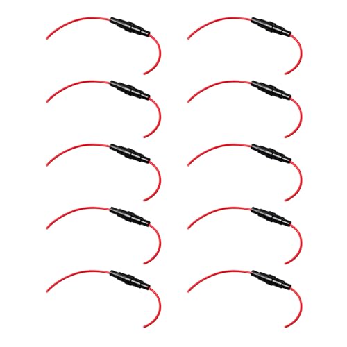 Packung Von 10 Glasschützern Abs & Messing Merge Tube Socket Allgemeines Glas Einfach Zur Inspektion Universeller Sicherung Für Haushaltsgeräte von Gissroys