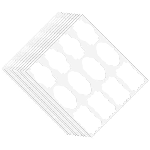 Papieraufkleber in ausgefallener Form für ätherische Öle, Flaschen, Gläser und Geschenknotizen, Projekte, ätherische Öle, Flaschenetiketten, Kraft-Aufkleber, 120 Stück von Gissroys