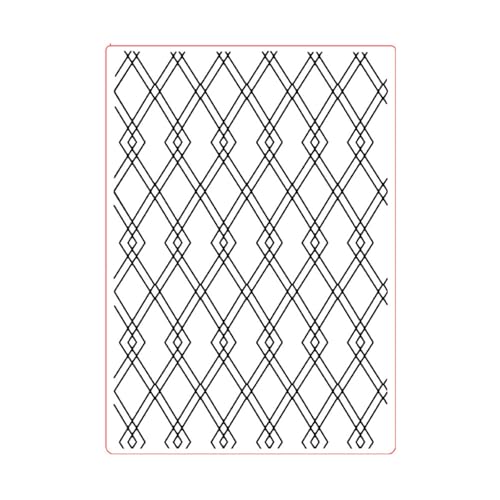 Prägeschablone, Gitter, Hintergrund, Prägeschablone, einfach zu bedienen, für handgefertigte Karten, Schablone, Gitter, Hintergrund, Ordner zum Herstellen von Gissroys