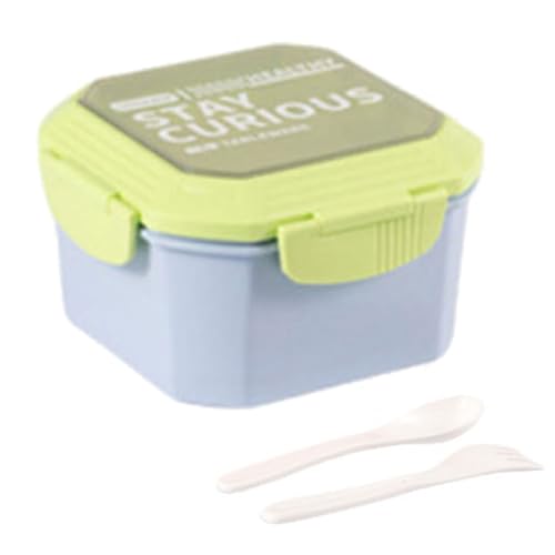 Praktische Salatschale Mit Tablett Und Gabeln Tragbares Accessoire Für Office Mittagessen Und Leckschutz Spülmaschine Safe Benutzungsnahrungsbehälter von Gissroys