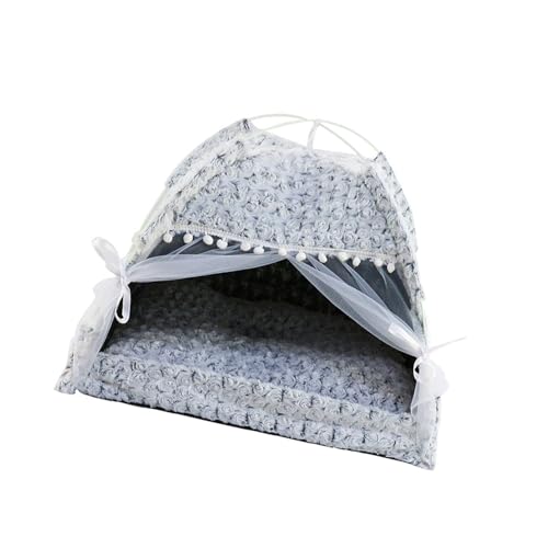 Schönes Plushie Haustier Tipi Zelt Für Kätzchen Hunde Leichtgewichtete Und Abnehmbare Kätzchenbett Mit Waschbarem Bett Bequemes Haustierhaus von Gissroys
