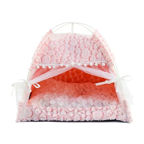 Schönes Plushie Haustier Tipi Zelt Für Kätzchen Hunde Leichtgewichtete Und Abnehmbare Kätzchenbett Mit Waschbarem Bett Bequemes Haustierhaus von Gissroys