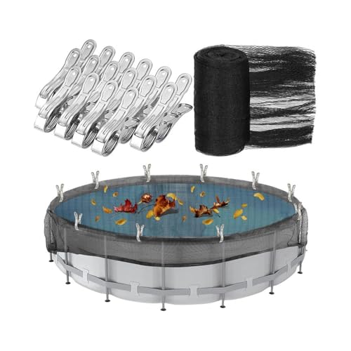 Verstärkte Erdungspools Blattschutzabdeckung Mit 12 Stabilen Clip Faltbädern Für Einfache Einrichtungen Und Lagerungsflexible Pool Für Die Verhinderung Von Schmutz von Gissroys