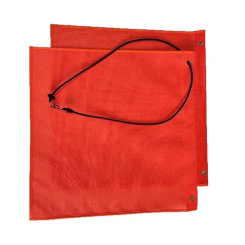 Warnflagge aus PVC mit elastischem Seil für Fahrzeugtransport, 30,5 cm oder 45,7 cm, Warnschild mit hoher Sichtbarkeit von Gissroys