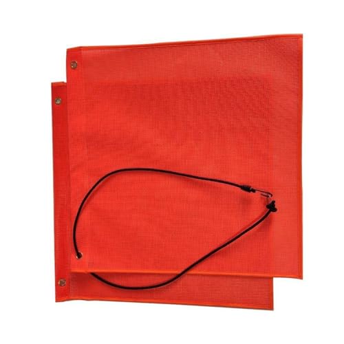 Warnflagge aus PVC mit elastischem Seil für Fahrzeugtransport, 30,5 cm oder 45,7 cm, Warnschild mit hoher Sichtbarkeit von Gissroys