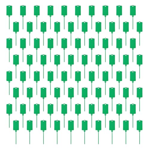 Zarte Etiketten zum Aufhängen von Tickets zum Verpacken, Versiegeln von Pflanzen, Kindergartenmarkern und Aufbewahrung, tragbare PP-Materialien, Hänge-Etiketten, 80 Stück von Gissroys
