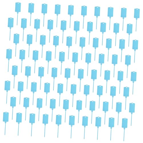 Zarte Etiketten zum Aufhängen von Tickets zum Verpacken, Versiegeln von Pflanzen, Kindergartenmarkern und Aufbewahrung, tragbare PP-Materialien, Hänge-Etiketten, 80 Stück von Gissroys