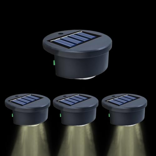 Poolside Solar Light Waterproof, Bright LED Lighting Set, Solar Powered Outdoor Fixture for Patio Railing Fountains Landscaping Yard Deck Backyard Porch Tree, 6.5x2.7cm von Gitekain