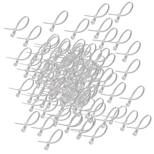 Gitohoni 100 Stück Kabelbinder Aus Nylon mit Schraubloch, für Vielseitige Anwendungen, 3.6 X 200 Mm Weiß von Gitohoni