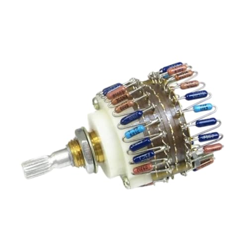 Gitohoni 23 Schritte 2-Kanal-Lautstärkepotentiometer Stereo-Audio-Dämpfungsglied für -Verstärker, 50.000 von Gitohoni
