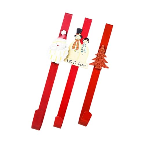 Gitohoni 3 Stück Kranzaufhänger Türhaken Kranzhalter Haken Über Tür Eisen Langlebig für Festschmuck Außenbereich Eingangsbereich Hausflur, Style A von Gitohoni