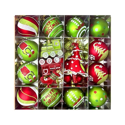 Gitohoni 34 Stück Christbaumkugeln Weihnachtsbaumanhänger Glitzerkugeln Baumpendelkugeln Hängedekoration Aus Festem PP Material für Weihnachtsfeier Hochzeit Pa, 34 Stück Gitohoni 34 Stück Christbaumkugeln Weihnachtsbaumanhänger Glitzerkugeln Baumpendelkugeln Hängedekoration Aus Festem PP Material für Weihnachtsfeier Hochzeit Pa, 34 Stück von Gitohoni