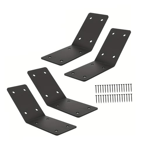 Gitohoni 4 Stück 45-Grad-Winkel-Stützklammern 45-Grad-Knieorthesen bündig innen für Holzpfosten Gitohoni 4 Stück 45-Grad-Winkel-Stützklammern 45-Grad-Knieorthesen bündig innen für Holzpfosten von Gitohoni