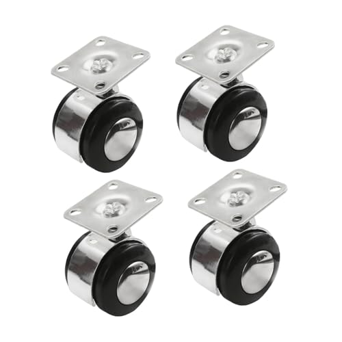 Gitohoni 4 Stück Möbelrollen Universalrollen Plattenrollen Apparaterollen Räder Geräuscharm Und Leichtgängig Durch Gummi Ringe für Wagen Werkbänke Und Möbel, Ohne Bremse Gitohoni 4 Stück Möbelrollen Universalrollen Plattenrollen Apparaterollen Räder Geräuscharm Und Leichtgängig Durch Gummi Ringe für Wagen Werkbänke Und Möbel, Ohne Bremse von Gitohoni