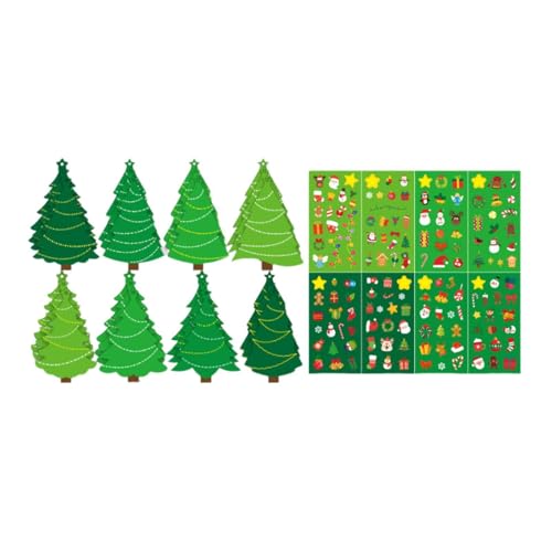 Gitohoni DIY Weihnachtsbaum Bastelset, Weihnachtsgrußkarten für Partyspiele von Gitohoni