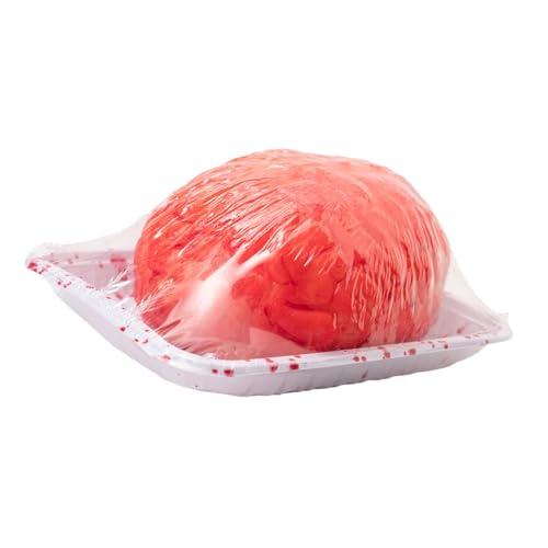 Gitohoni Halloween Tischdeko Organ Nachbildung Spukhaus Deko Halloween Deko Latex Requisite für Horrorparty Wohnzimmer Veranstaltungen, Gehirnförmig von Gitohoni