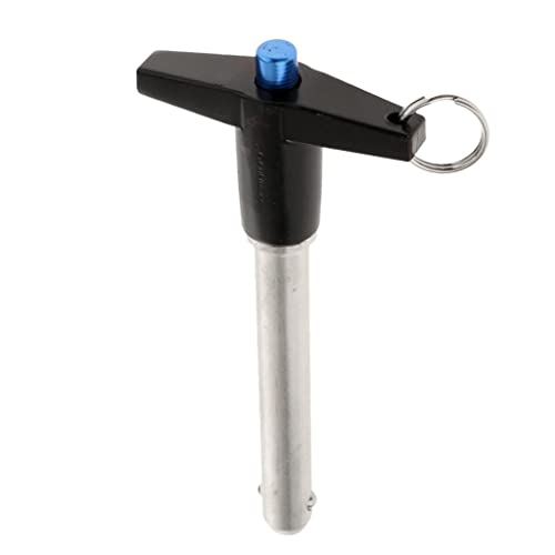 Gitohoni Kugelsperrbolzen mit T Griff Als Praktischer Sicherungsbolzen Steckbolzen Und Schnellverschlussbolzen Aus Edelstahl für Sichere Verriegelung für Vorri, Schwarz, 40mm von Gitohoni