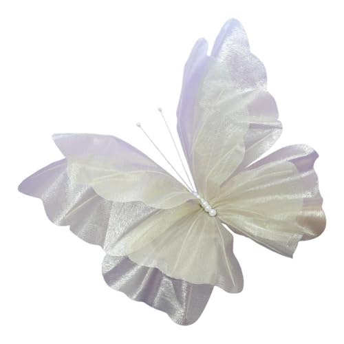 Gitohoni Riesenschmetterling Gaze Dekoration 3D Wandschmuck Fotohintergrund Hochzeitsschmuck für Eine Elegante Und Künstlerische Optik für Wohnräume Und Festl, 30cm von Gitohoni