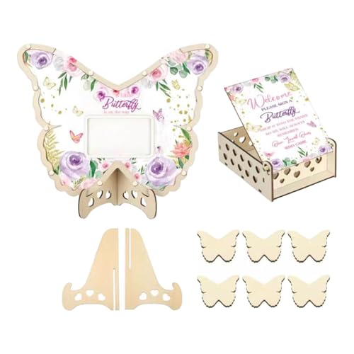 Gitohoni Shower Gästebuch Gästebuch Box mit Bilderrahmen Holzscheiben Holzschild Gitohoni Shower Gästebuch Gästebuch Box mit Bilderrahmen Holzscheiben Holzschild von Gitohoni
