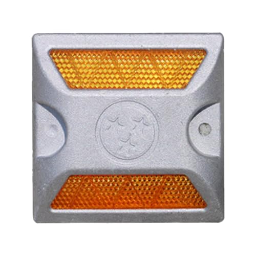 Gitohoni Straßenmarkierungs-Straßenbolzen Handelswasserdichter reflektierender Straßenreflektor des Straßenbolzens, Orange von Gitohoni