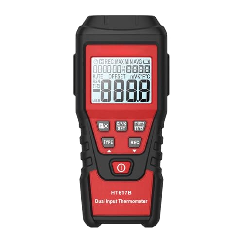 Gitohoni Thermoelement Thermometer HT617B Datenspeicherung Automatischer Standby Betrieb Einfach zu Bedienen 2 von Gitohoni