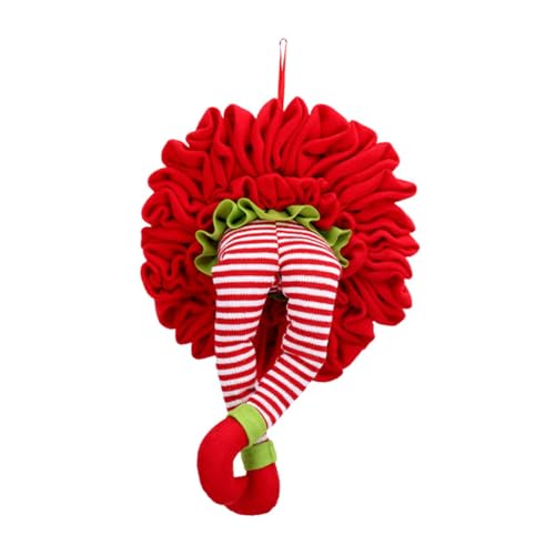 Gitohoni Türkranz Elf Bein Weihnachtskranz Ornament Türdekoration Aus Stoff mit Kreativer Optik für Heimdeko Winterparty Bürotür Kaminzimmer, Rote Beine Gitohoni Türkranz Elf Bein Weihnachtskranz Ornament Türdekoration Aus Stoff mit Kreativer Optik für Heimdeko Winterparty Bürotür Kaminzimmer, Rote Beine von Gitohoni