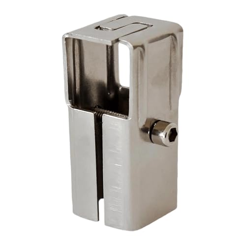 Gitohoni Vierkantrohrverbinder Rohrverbindung Rohrklemme Verbindungselement Rohrhalterung Aus Langlebiger Aluminiumlegierung für Möbelgestelle Und Regalsysteme, 2 Wege, 80mm von Gitohoni