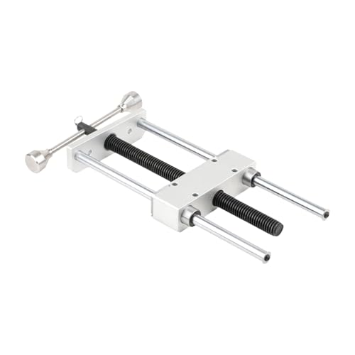 Gitohoni Woodworking Vise Schraubstock Arbeitsgerät Spannbacken Handwerkzeug Vorderzange Aus Robustem Edelstahl Stahl Messing für Heimwerker Professionelle We, Argent von Gitohoni
