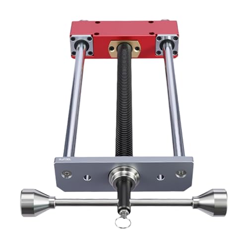 Gitohoni Woodworking Vise Schraubstock Arbeitsgerät Spannbacken Handwerkzeug Vorderzange Aus Robustem Edelstahl Stahl Messing für Heimwerker Professionelle We, Rot von Gitohoni
