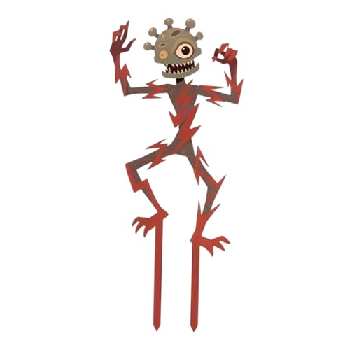Gitohoni Zombie Halloween Hof Zeichen Metall Dekorative Garten Stake für Party Gehweg von Gitohoni