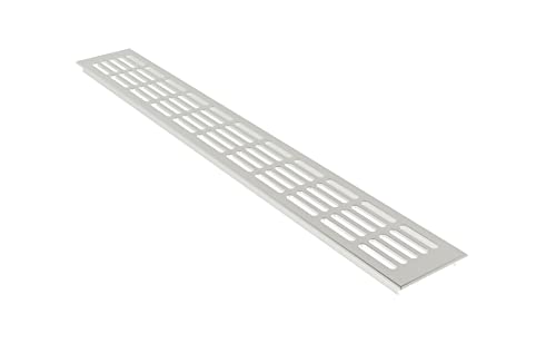 Aluminium Lüftungsgitter Stegblech Lüftungssieb Silber eloxiert 80x1000mm von Lienbacher