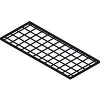 Gitterrost-Regalboden, BxT 1.200 x 500 mm, verzinkt für SAFE Tank Gefahrstoffcontainer von SAFE Tank