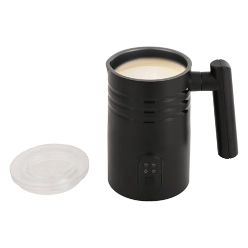 Milchaufschäumer 400W,Automatische Abschaltfunktion Elektrischer Milchaufschäumer für kalten warmen Milchschaum,Große Kapazität (350ml) mit Ergonomischer Handgriff Tropffreier Auslauf Skala (Schwarz) von Giuffrida