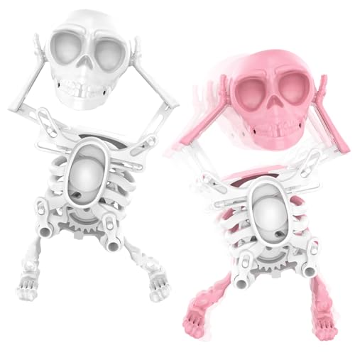 Aufziehspielzeug Halloween Spielzeug, 2 Stück Lustig Tanzende Skelett, Totenkopf Uhrwerk Spielzeug Kinder, Skelett Requisite, Halloweens Deko Skelett, Halloween Kinder Geschenk Party Mitgebsel Aufziehspielzeug Halloween Spielzeug, 2 Stück Lustig Tanzende Skelett, Totenkopf Uhrwerk Spielzeug Kinder, Skelett Requisite, Halloweens Deko Skelett, Halloween Kinder Geschenk Party Mitgebsel von Giugio