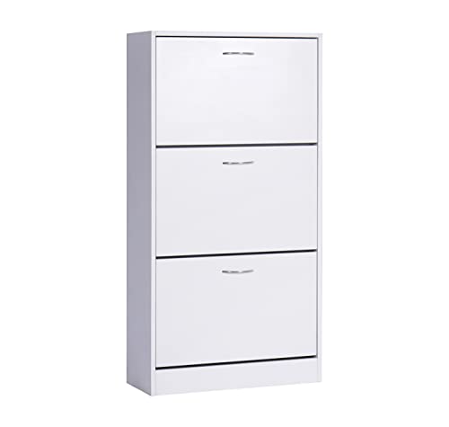 Giulia Grillo Schuhschrank. Schuhkipper aus Holz Schuhregal Weiß Schuhschrank. Schuhregal 24x60x115 cm von Giulia Grillo