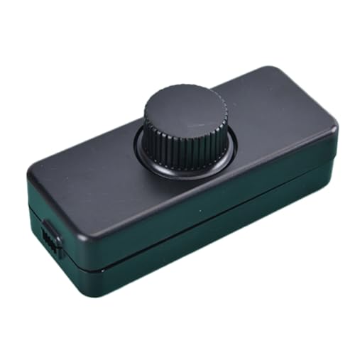 Giuneuow 1 STK. Einstellbarer LED-Dimmer 220 V Lichtschalter Beleuchtungsknopf Dimmer Controller Schwarz von Giuneuow