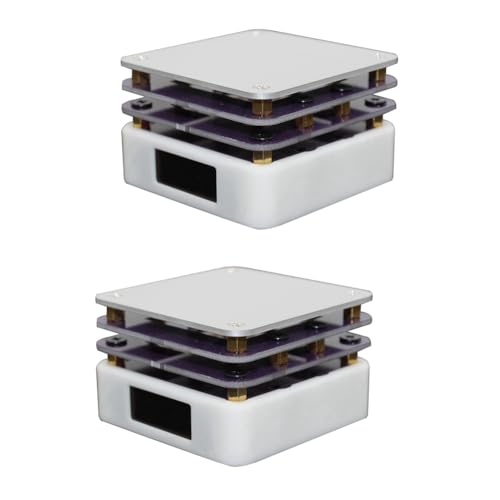 Giuneuow 2 Stück 65 W Mini-Heiztisch mit Konstanter Temperatur, Vorwärmer, LED-Lampe, Display, Reflow-Löttisch, Schweißheiztisch von Giuneuow