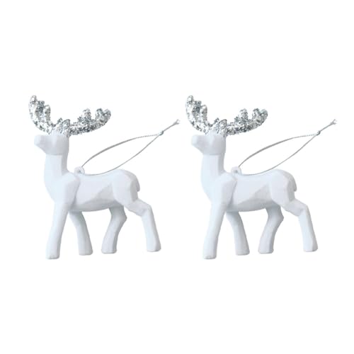 Giuneuow 2 Weiße Weihnachtsanhänger Weihnachtsbaum Ornamente Giuneuow 2 Weiße Weihnachtsanhänger Weihnachtsbaum Ornamente von Giuneuow